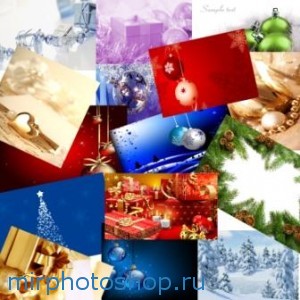 новогодние и рождественские фоны для фотошоп