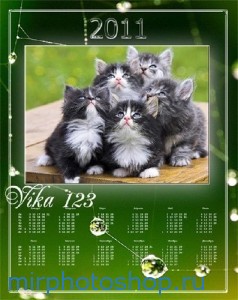 календарь на 2011 год с котятами